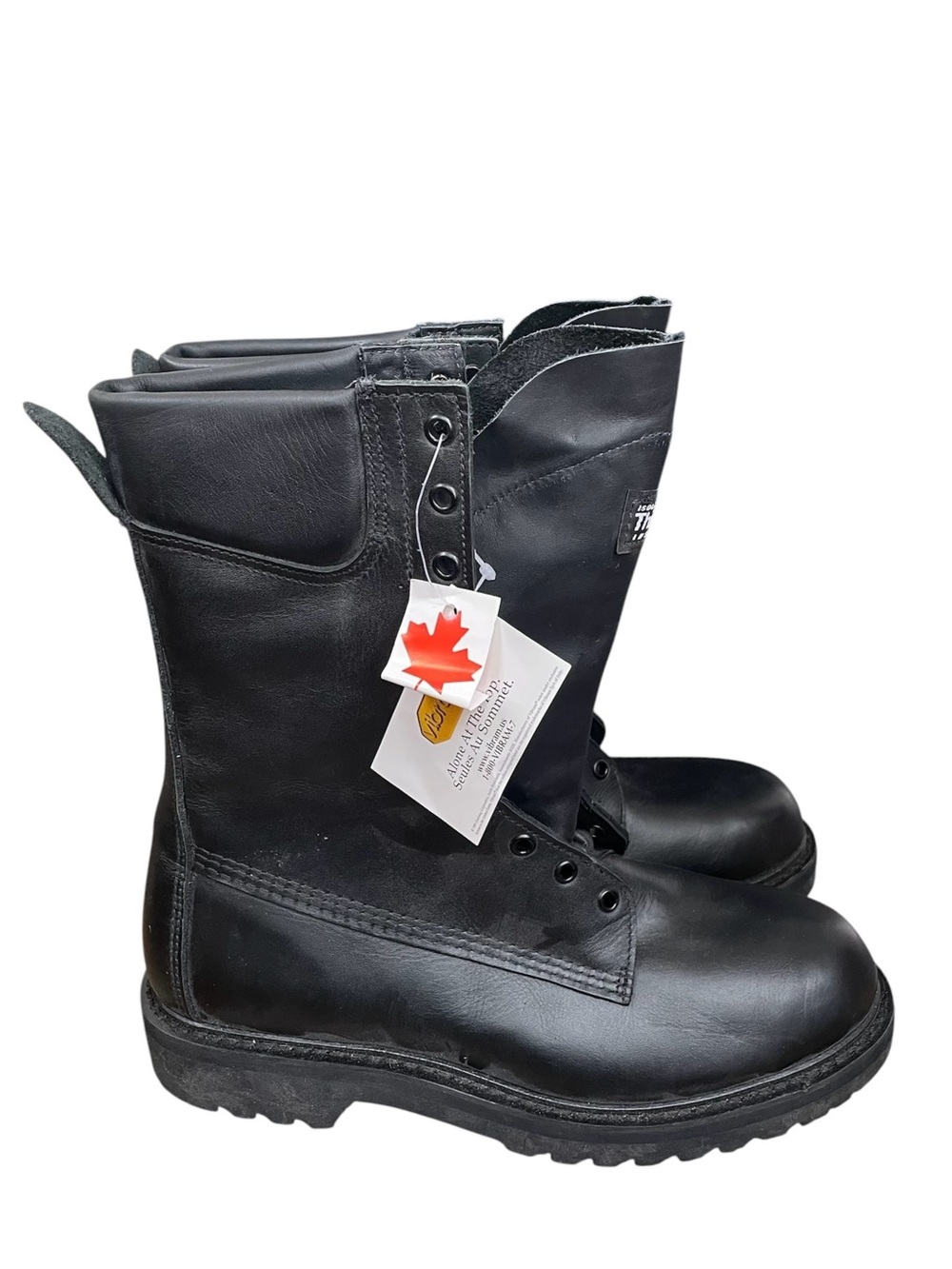 STC Footwear Canada Waterproof Gore-Tex Combat Work Boots Black Mens Size 9 EE